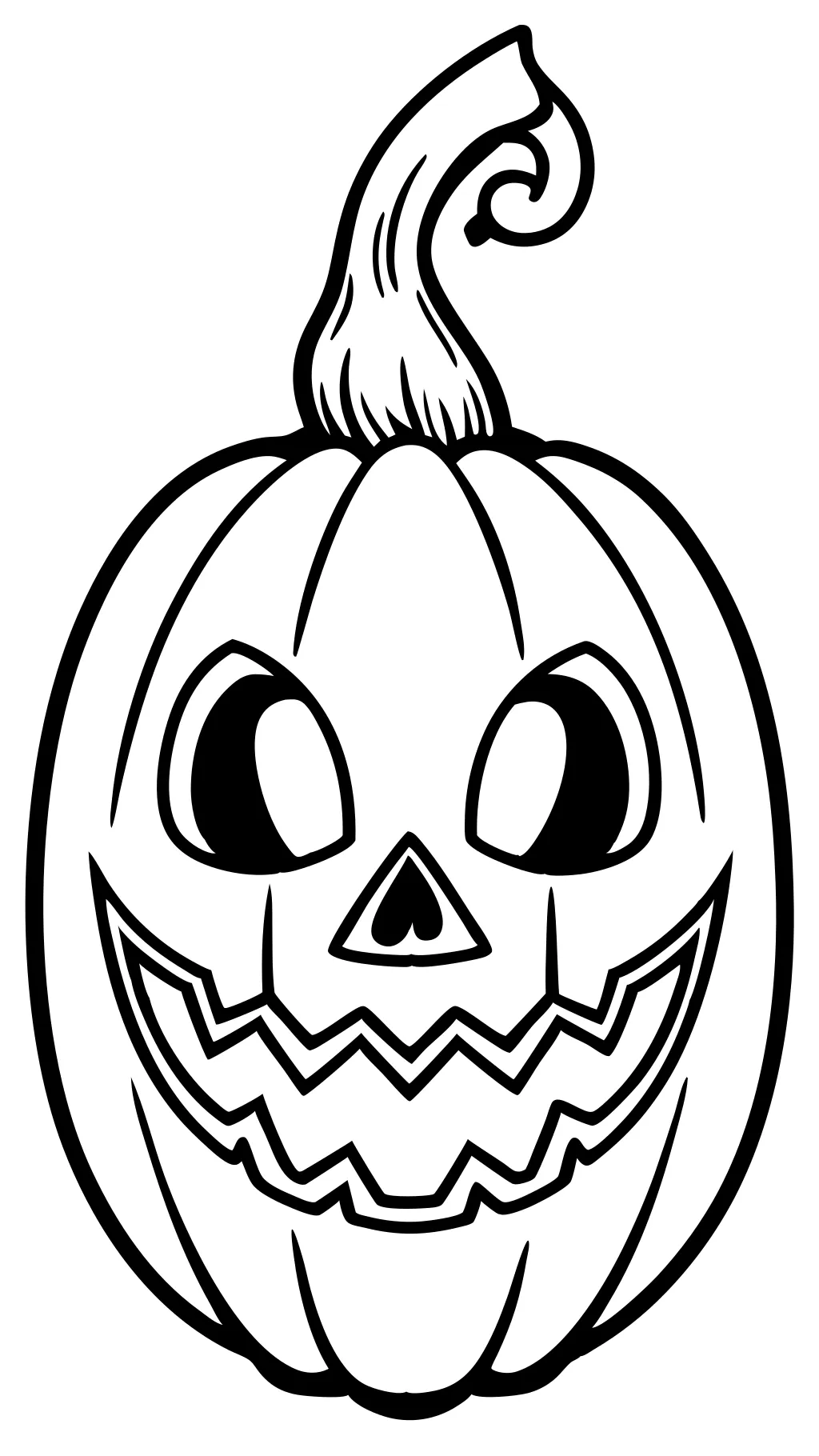 scary pumpkin coloring pages